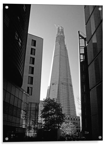 London Shard Of Glass Acrylic by Clive Eariss