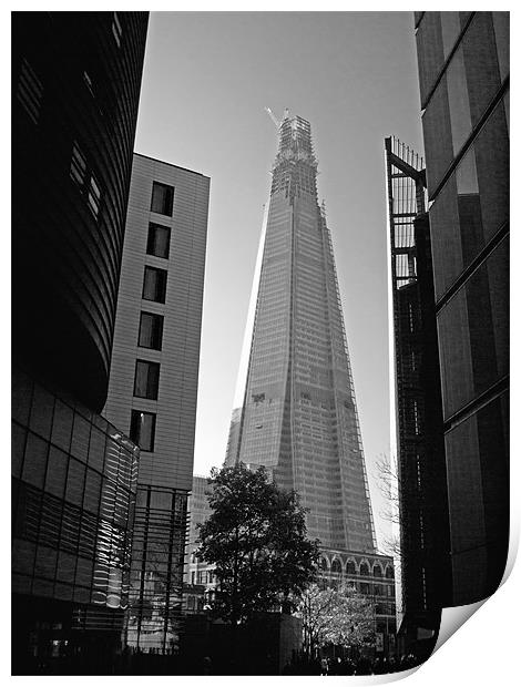 London Shard Of Glass Print by Clive Eariss