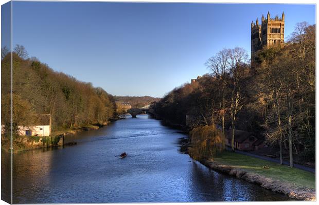 River Wear in Durham City Canvas Print by Kevin Tate