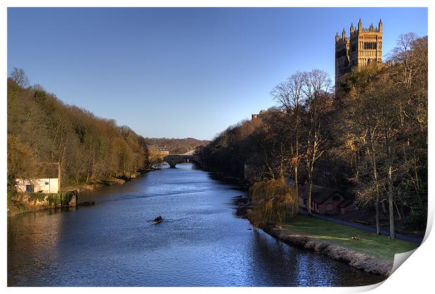 River Wear in Durham City Print by Kevin Tate
