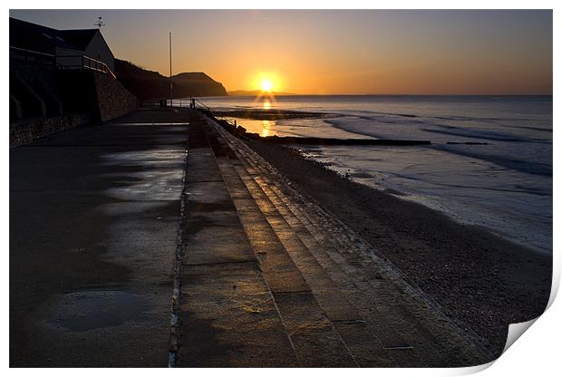 Charmouth SundayNA Print by Dave Reed