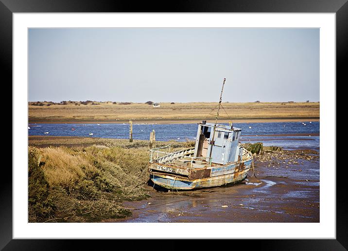 The Remus at Brancaster Staithe Framed Mounted Print by Paul Macro