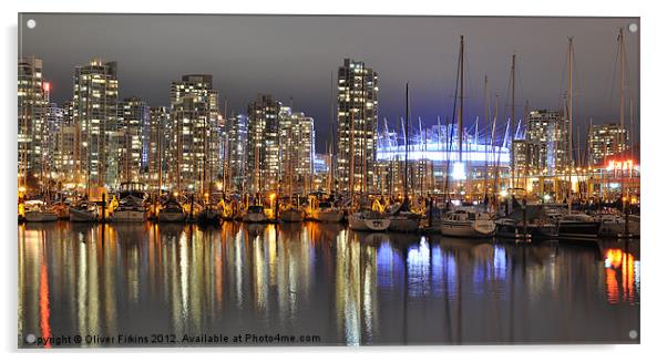 BC Place and Harbour Acrylic by Oliver Firkins