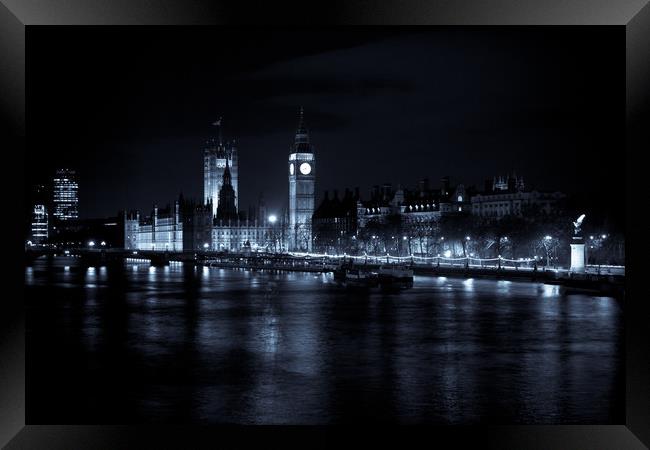 London at Night Framed Print by David Pyatt