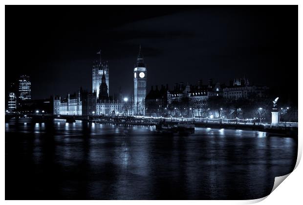 London at Night Print by David Pyatt