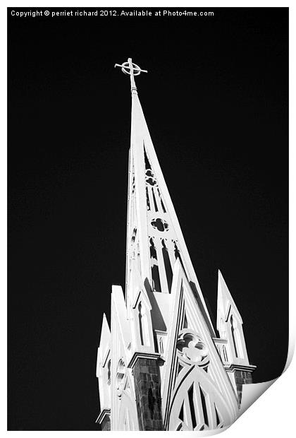 Mauritius Cathedral Print by perriet richard