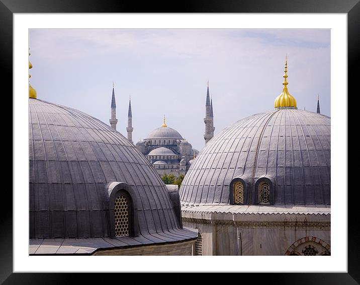 Hagia Sophia, Istanbul Framed Mounted Print by Edward Uwechue