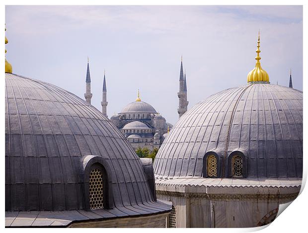 Hagia Sophia, Istanbul Print by Edward Uwechue