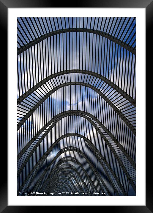Contemporary agora Framed Mounted Print by Alfani Photography