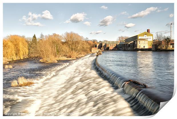 Cascades at Otley Print by Chris Frost