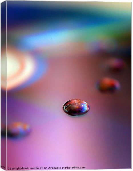BUBBLE RAINBOW Canvas Print by Rob Toombs