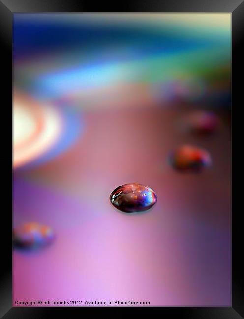 BUBBLE RAINBOW Framed Print by Rob Toombs