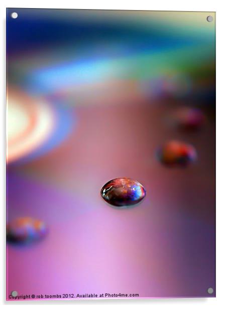 BUBBLE RAINBOW Acrylic by Rob Toombs