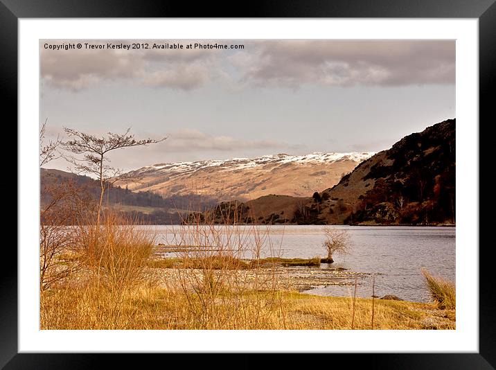 Ullswater - Lake District Cumbria Framed Mounted Print by Trevor Kersley RIP