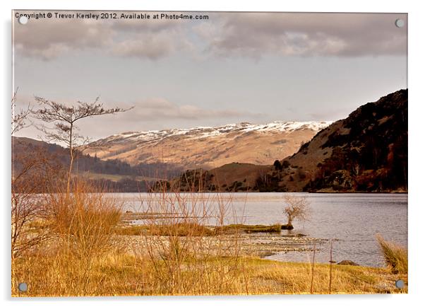 Ullswater - Lake District Cumbria Acrylic by Trevor Kersley RIP