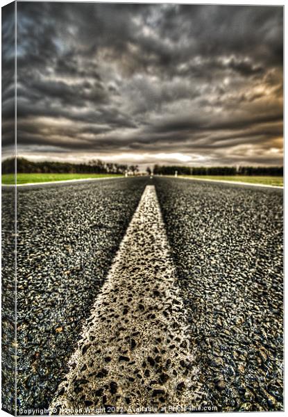 Stormy road Canvas Print by Nathan Wright