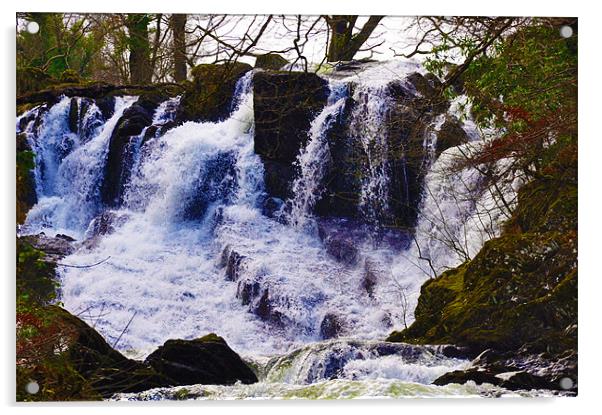 waterfall Acrylic by sue davies