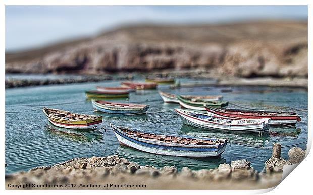 TOY BOATS Print by Rob Toombs