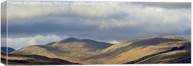 Scottish hills Canvas Print by Charlotte McKay