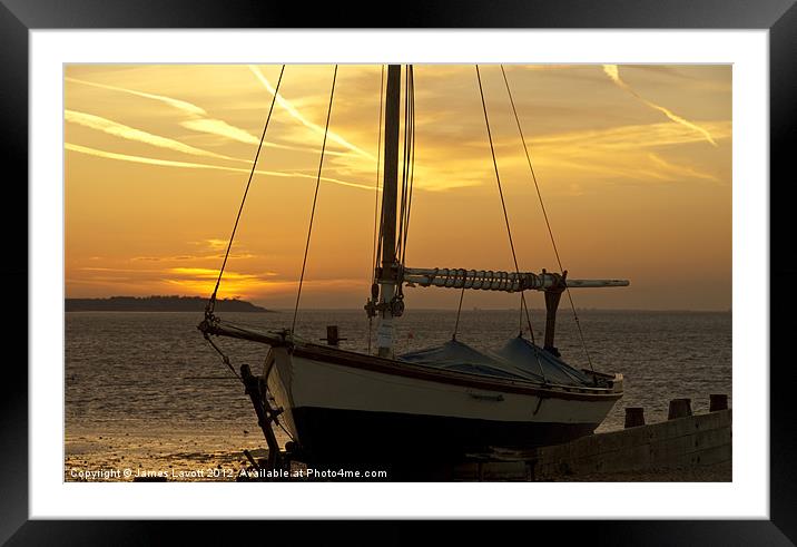 End Of The Day Framed Mounted Print by James Lavott