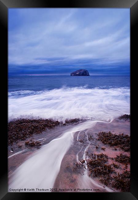 Bass Rock from Tantallon Beach Framed Print by Keith Thorburn EFIAP/b