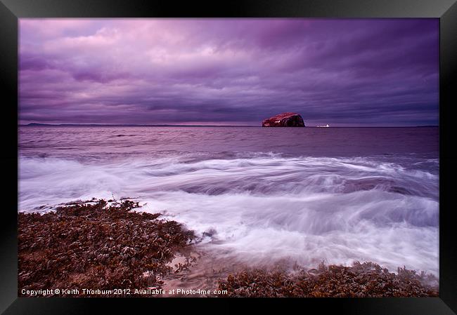 Waves to the Rock Framed Print by Keith Thorburn EFIAP/b