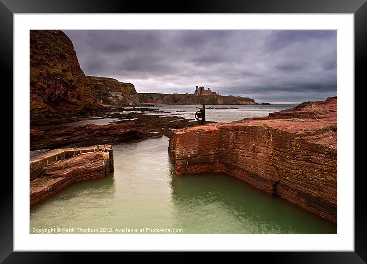 View of Tantallon Castle Framed Mounted Print by Keith Thorburn EFIAP/b