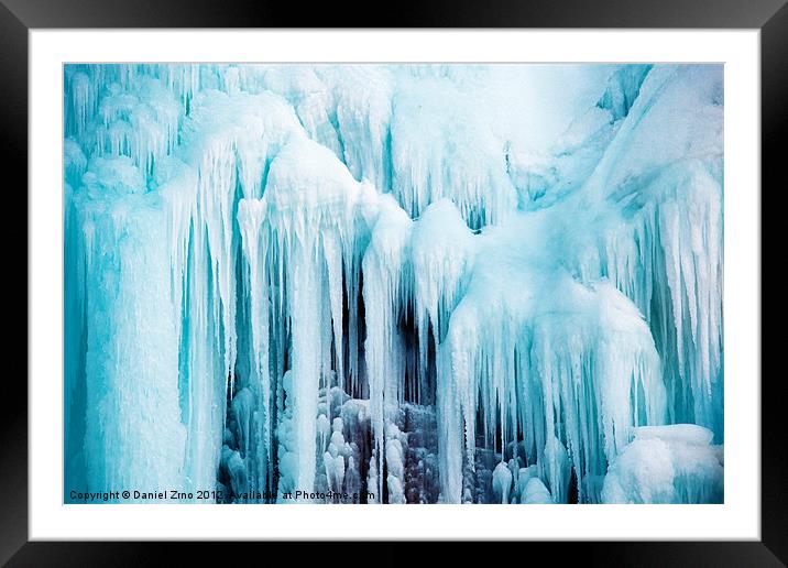 World of Ice Framed Mounted Print by Daniel Zrno