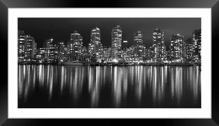 Night in the City Framed Mounted Print by Oliver Firkins