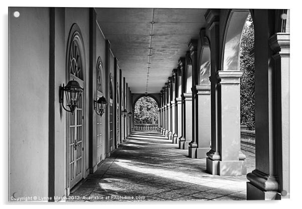 Arched Walkway Acrylic by Lynne Morris (Lswpp)