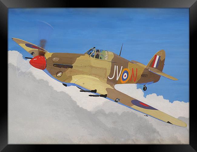 Hawker Hurricane Mk.IV Framed Print by Olive Denyer