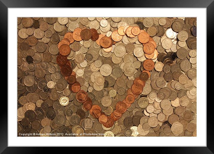 Money Love Framed Mounted Print by Adrian Wilkins