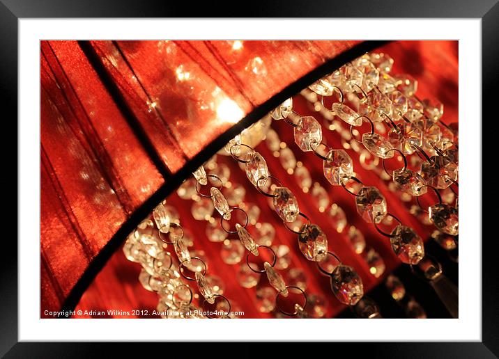 Sparkly Lamp Framed Mounted Print by Adrian Wilkins