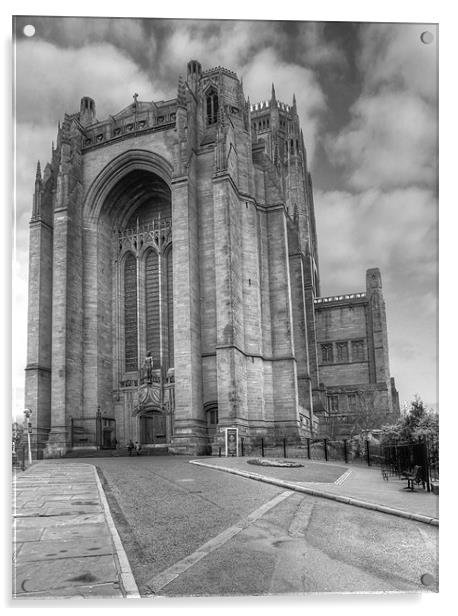 Liverpool Anglican Cathedral Acrylic by David French
