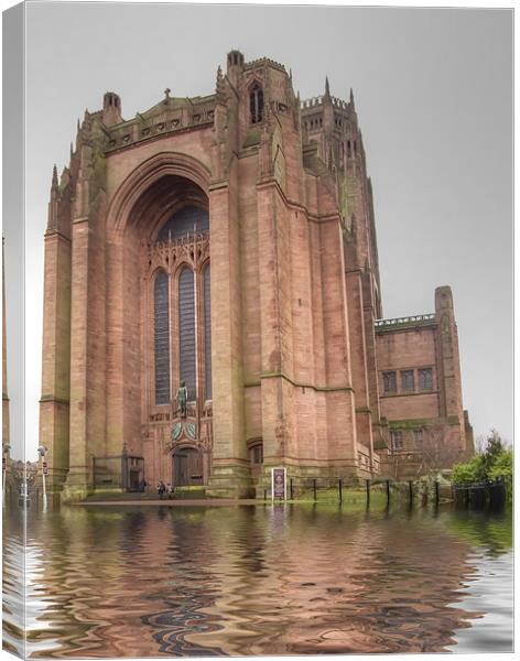 Liverpool Anglican Cathedral Canvas Print by David French