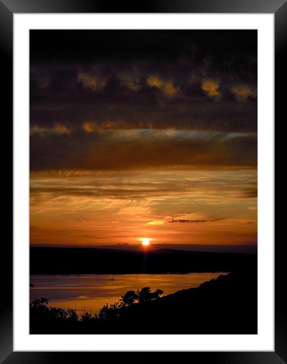 Roseland sunset Framed Mounted Print by Heather Newton