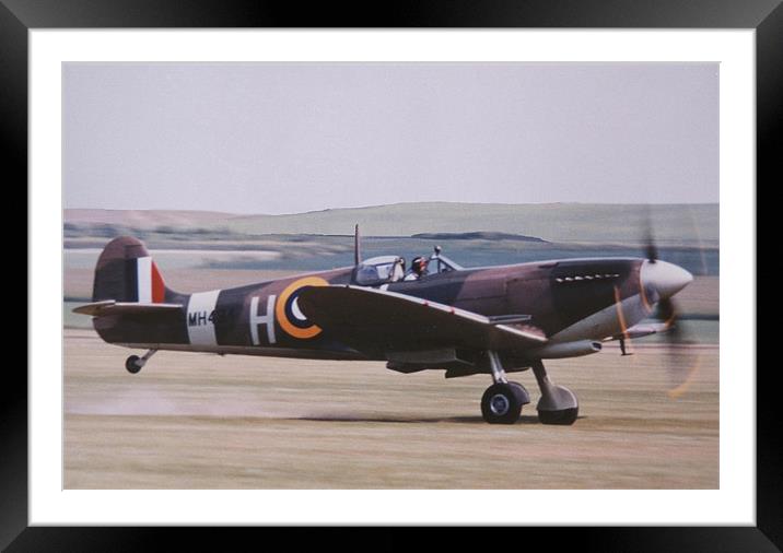 Spitfire Mk.IX Framed Mounted Print by Edward Denyer