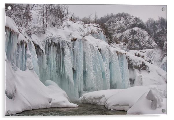 Frozen Falls Acrylic by Ian McMurray