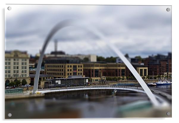 Quayside Tilt Shift Acrylic by Kevin Tate