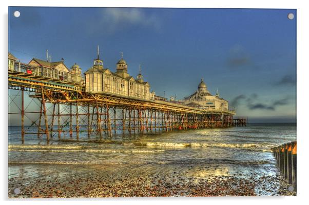 Eastbourne Pier Acrylic by Phil Clements