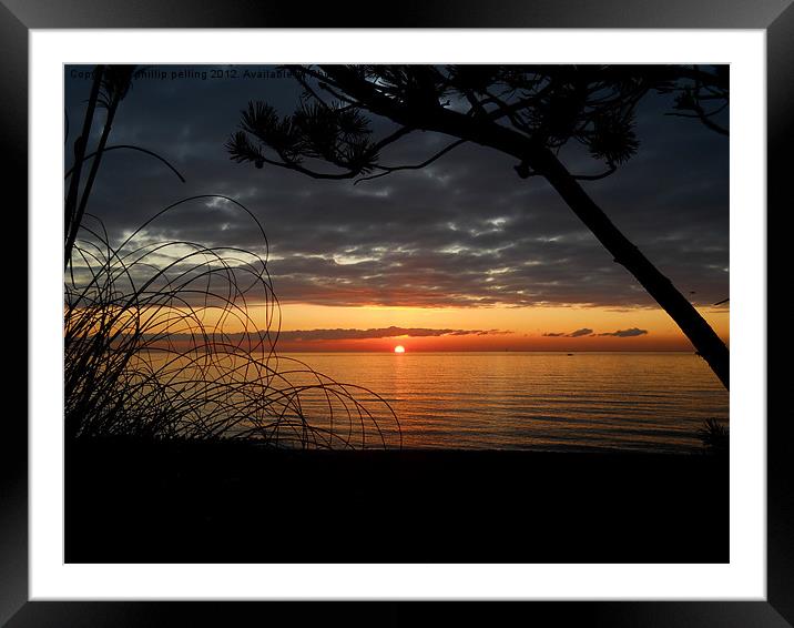 Calm Glow Framed Mounted Print by camera man