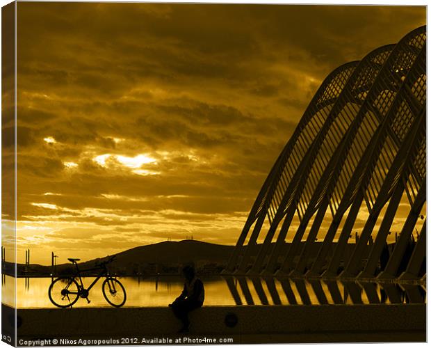 Resting bicycle Canvas Print by Alfani Photography