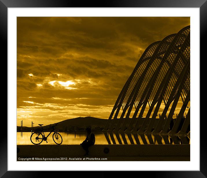 Resting bicycle Framed Mounted Print by Alfani Photography
