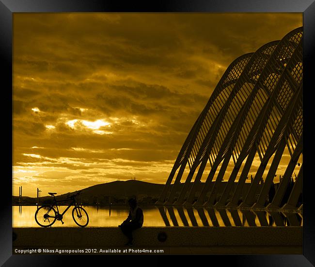 Resting bicycle Framed Print by Alfani Photography
