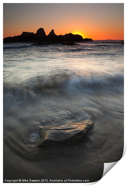 Seal Rock Sunset Print by Mike Dawson