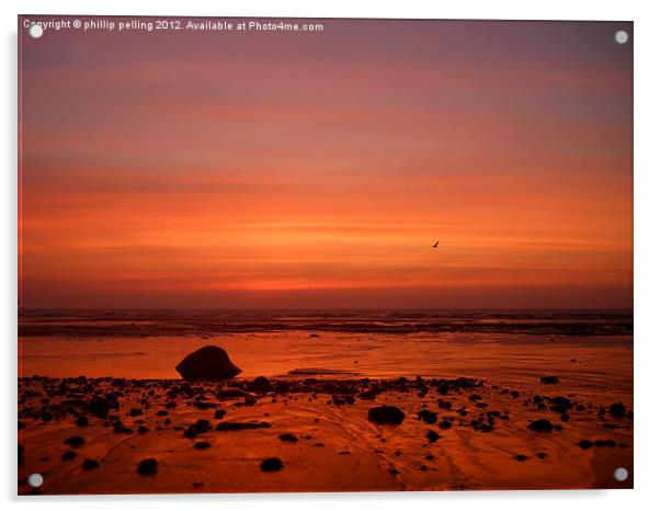 pastel sunrise. Acrylic by camera man