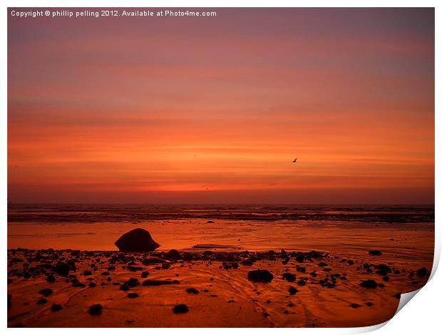 pastel sunrise. Print by camera man