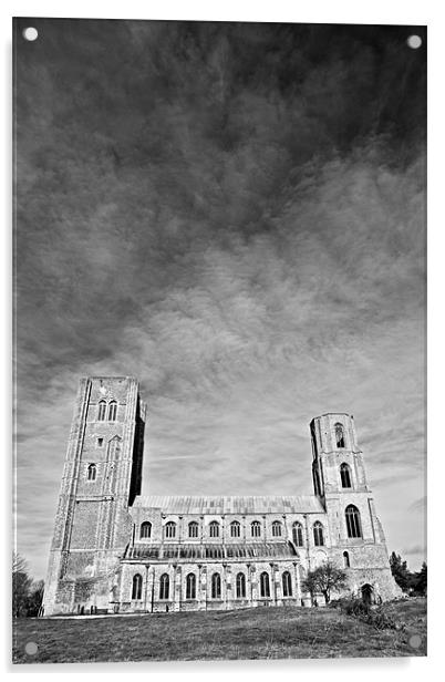 Wymondham Abbey Mono with Big Sky Acrylic by Paul Macro