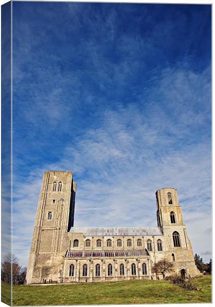 Wymondham Abbey with Big Sky Canvas Print by Paul Macro
