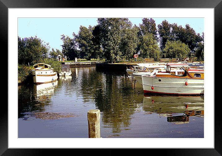 Waterway Framed Mounted Print by Derek Vines